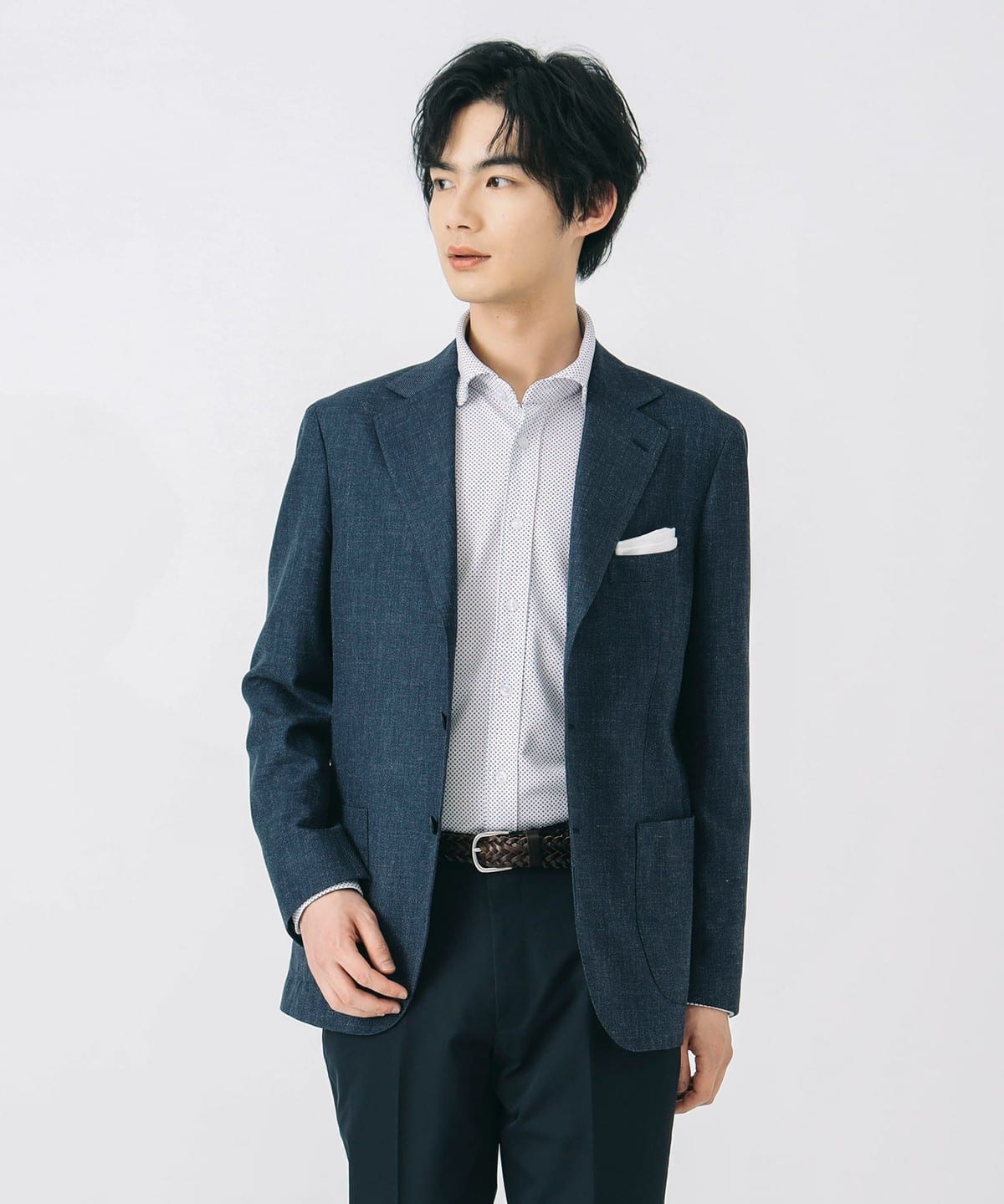 BEAMS HEART（ビームス ハート）サマーツイード ソリッド 3ボタン