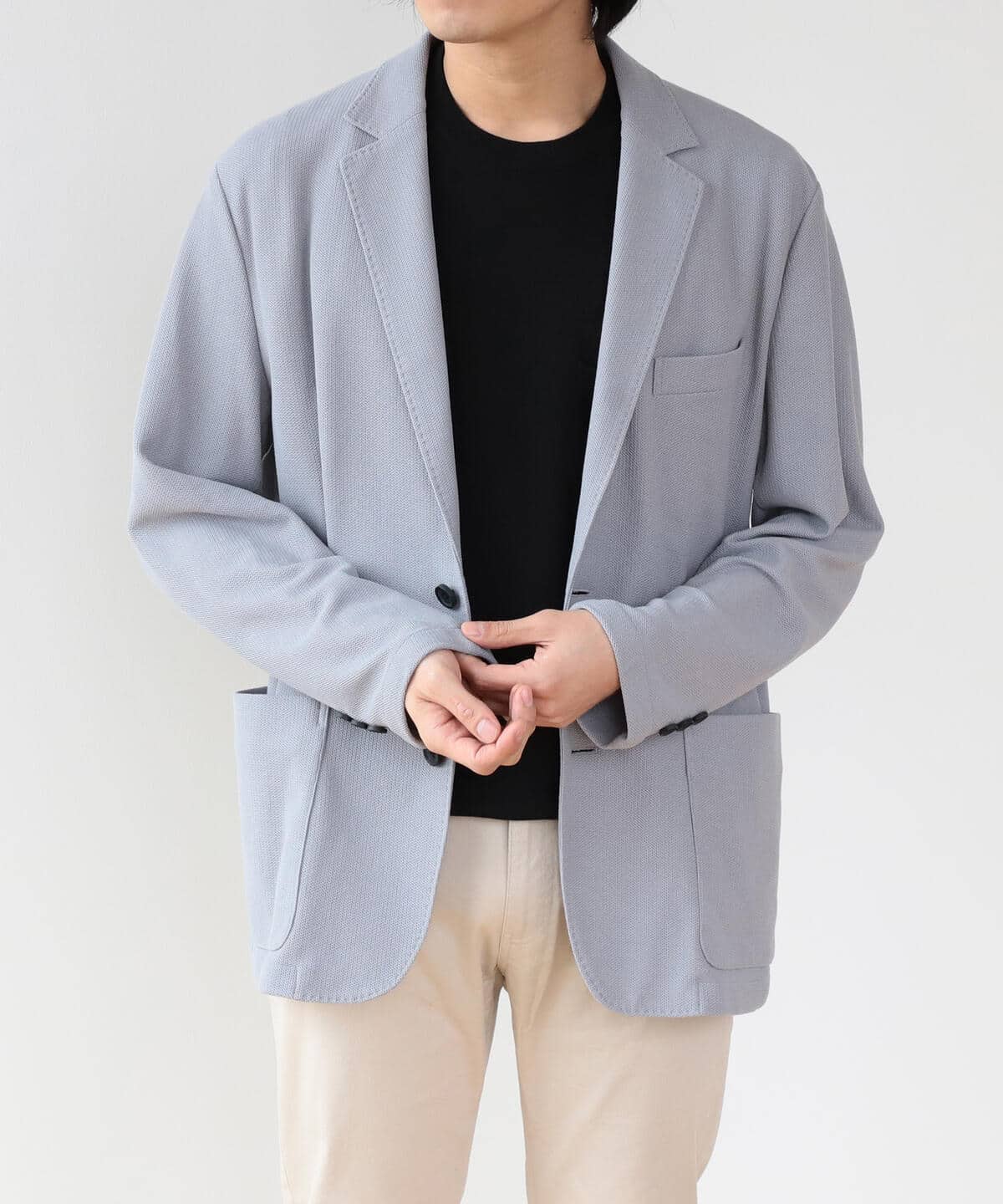 [Outlet] BEAMS HEART / 2-button knit jacket