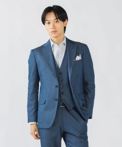 【+15%ポイントUP】ストレッチデニム 2ボタン ジャケット 25FW（S～XL・セットアップ対応）