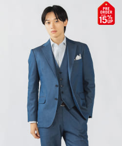 【+15%ポイントUP】ストレッチデニム 2ボタン ジャケット 25FW（S～XL・セットアップ対応）