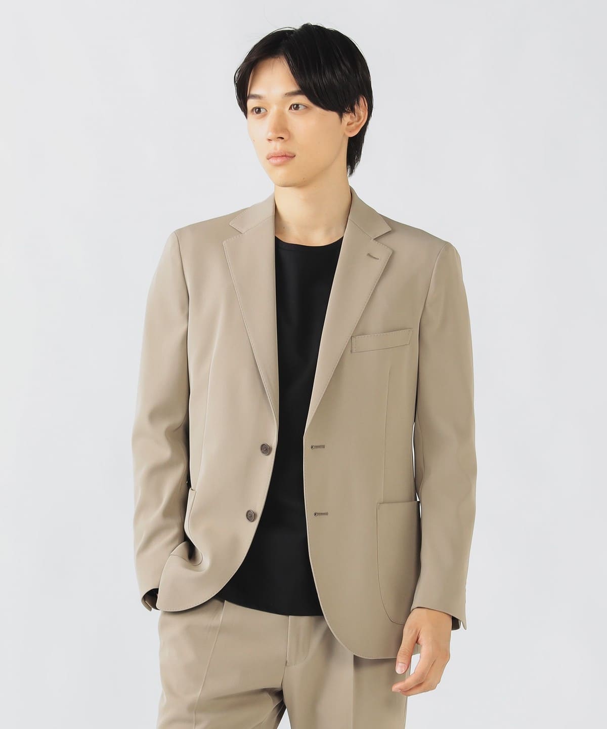 アイボリー シングルボタンジャケット 金ボタン ブレザー ジャケット（テーラードジャケット）｜ANGIE