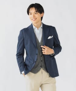 ニットハニカム 3ボタン ジャケット（S～XXL）