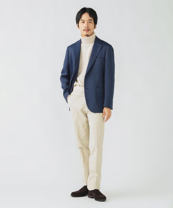 BEAMS HEART（ビームス ハート）ウールライク バスケット 2ボタン