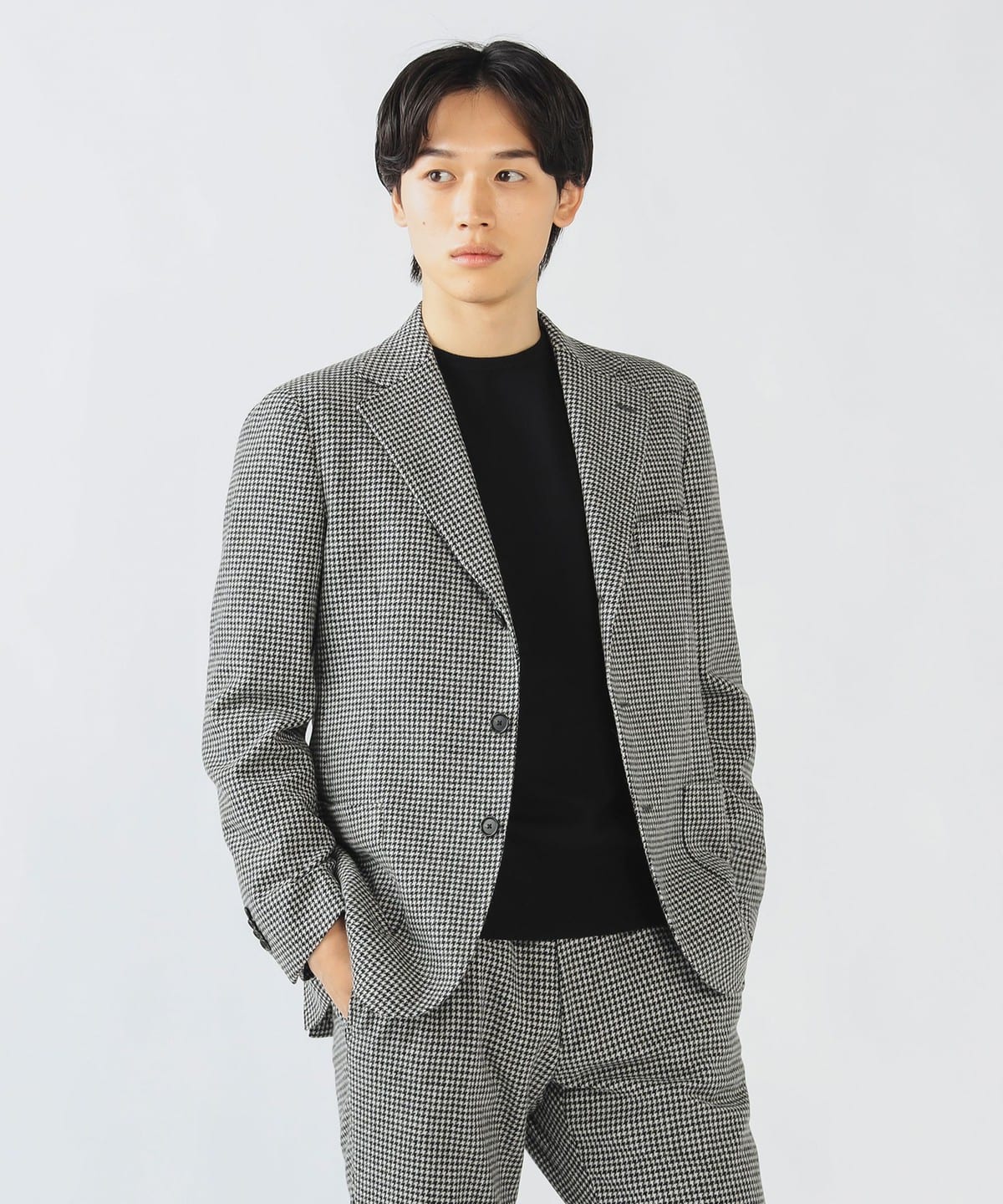 【+15%ポイントUP】フランネル 3ボタン ジャケット 25FW(S XXL・セットアップ対応) ジャケット MEN Hound's tooth L 【+15%ポイントUP】フランネル 3ボタン ジャケット 25FW(S XXL・セットアップ対応) ジャケット MEN Hound's tooth L
