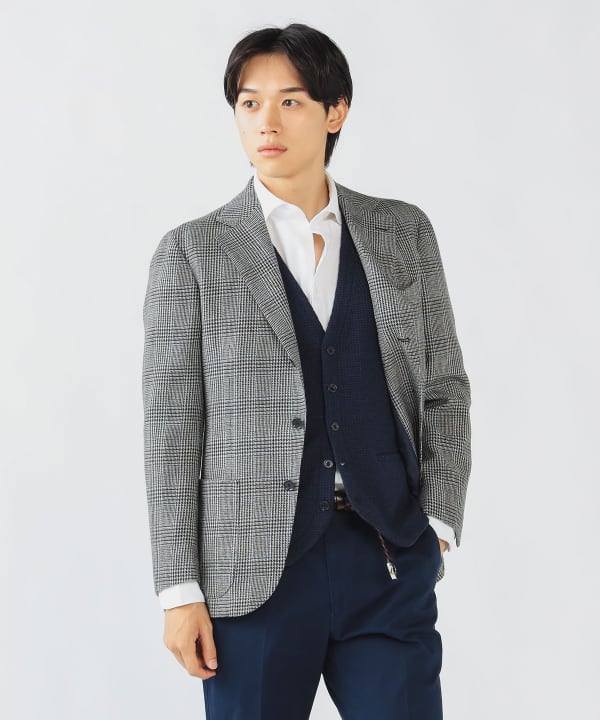 BEAMS HEART（ビームス ハート）グレインプレイド 3ボタン