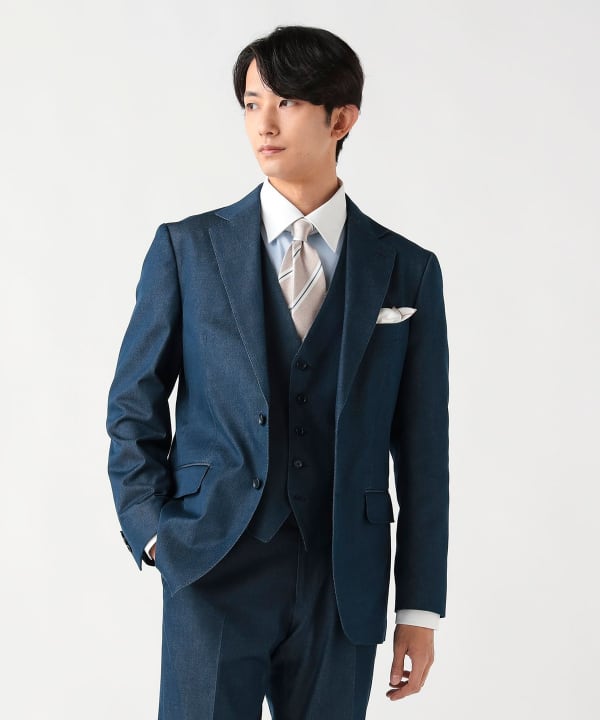 BEAMS HEART（ビームス ハート）ストレッチデニム 2ボタン ジャケット