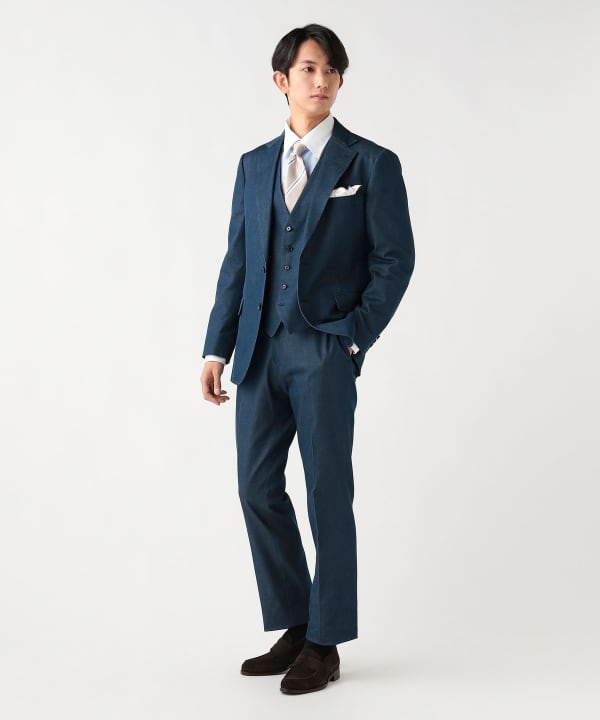 BEAMS HEART（ビームス ハート）ストレッチデニム 2ボタン ジャケット