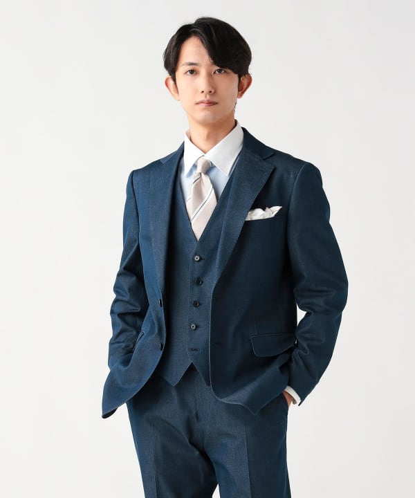 BEAMS HEART（ビームス ハート）ストレッチデニム 2ボタン ジャケット