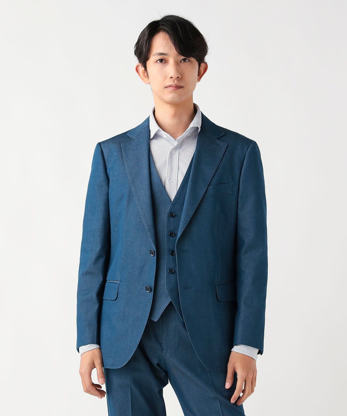 BEAMS HEART（ビームス ハート）ストレッチデニム 2ボタン ジャケット