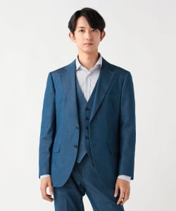ストレッチデニム 2ボタン ジャケット（セットアップ対応）