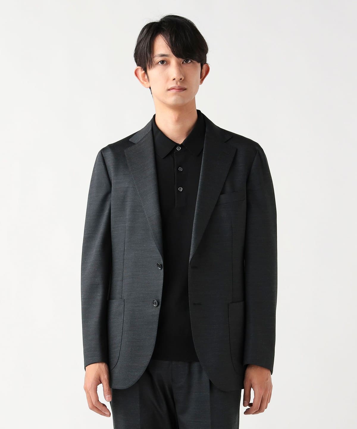 BEAMS HEART（ビームス ハート）ウールミックス ストレッチ 2ボタン