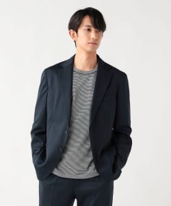 ウールミックス ストレッチ 2ボタン ジャケット（セットアップ対応）