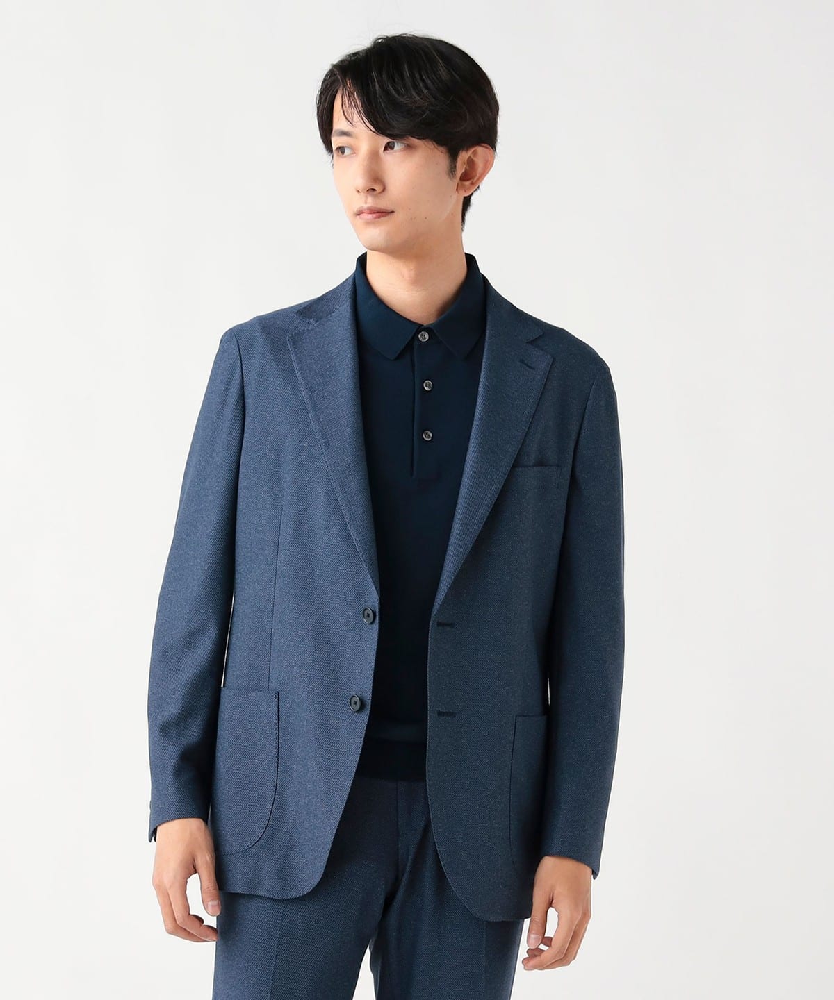 BRIEFING ネイビー スリムフィットパンツ&ダンボールニットジャケット２点 41160290375_D_3.jpg