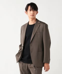 【+10%ポイントUP】トリアセテート ポンチ 2ボタン ジャケット（セットアップ対応）