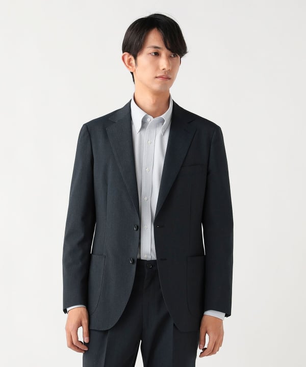 【BEAMS】ジャケット×黒 新品◇BEAMS+ ビームスプラス 牛革 レザースポーツジャケット ライダース黒