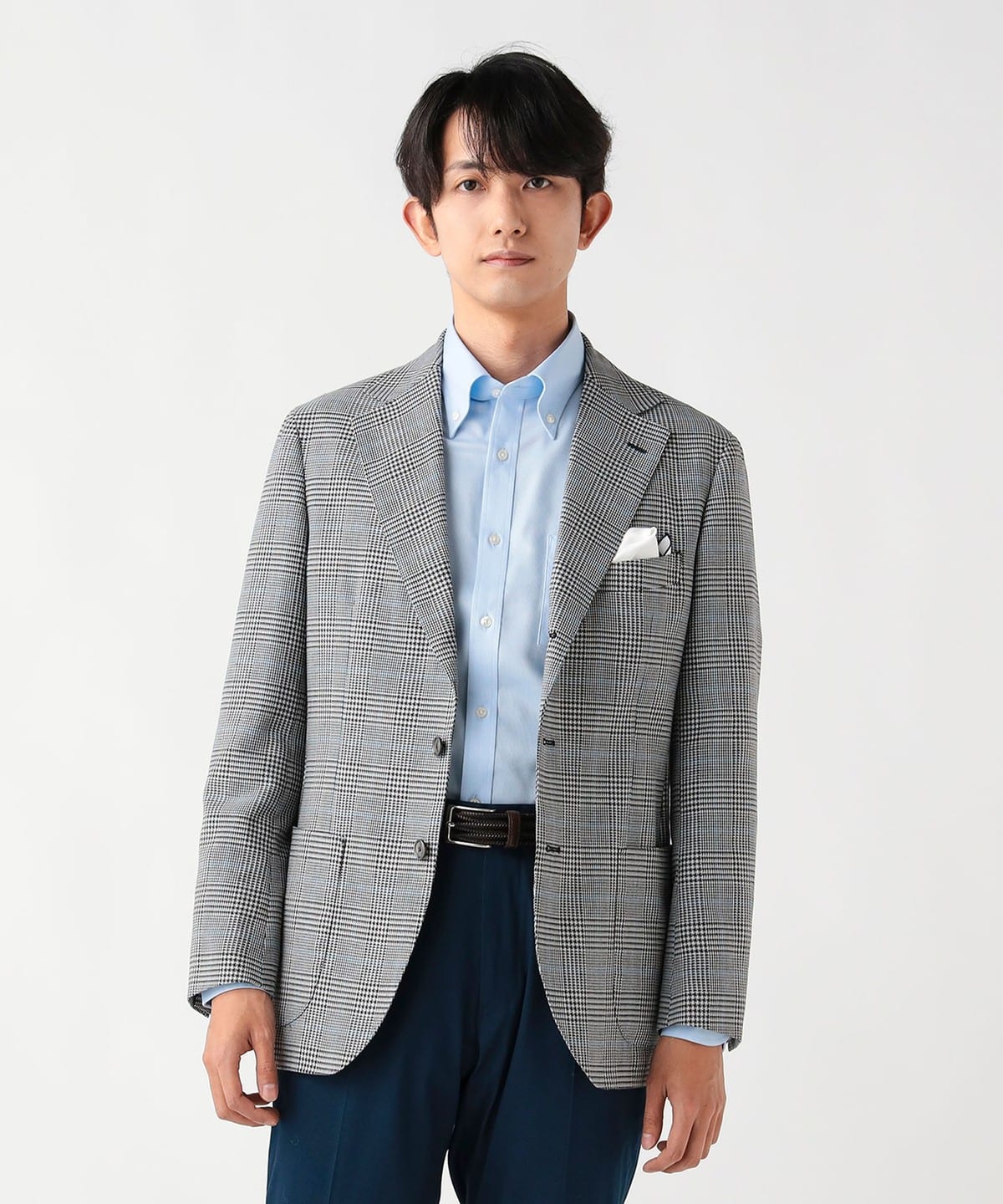 BEAMS HEART(ビームス ハート)三者混 チェック 3ボタン ジャケット BEAMS HEART(ビームス ハート)三者混 チェック 3ボタン ジャケット