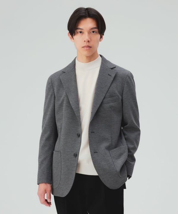 【10%OFFクーポン対象】ハニカム ジャージー 3ボタン ジャケット [H:178cm C:87 W:72 H:86 Size:L]