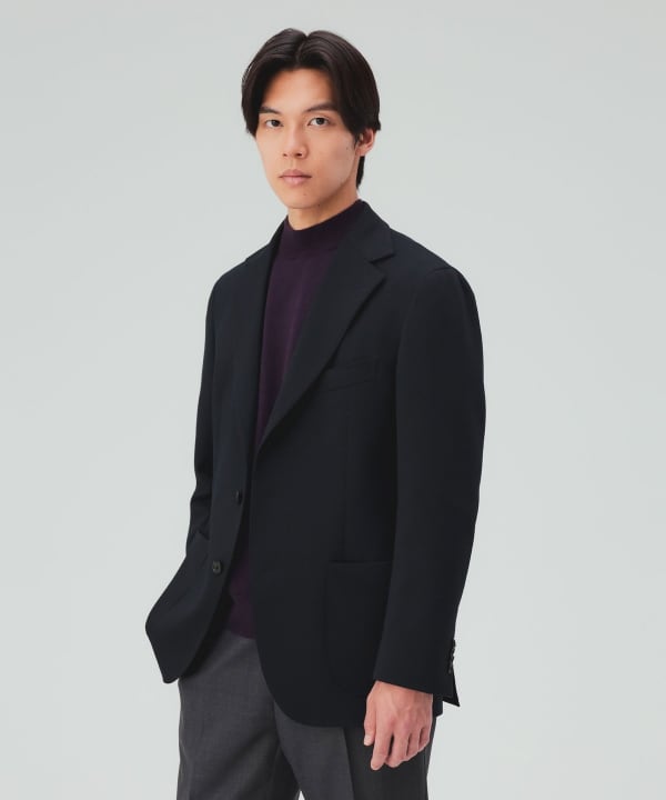 【10%OFFクーポン対象】ハニカム ジャージー 3ボタン ジャケット [H:178cm C:87 W:72 H:86 Size:L]