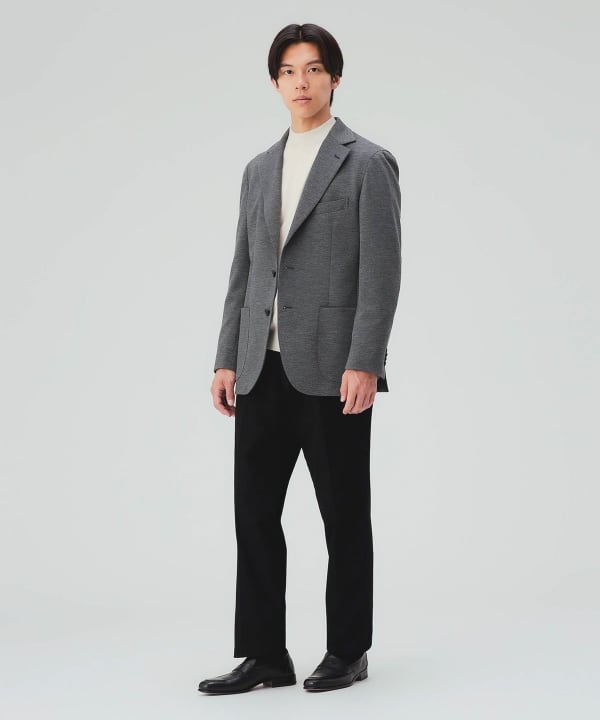 【10%OFFクーポン対象】ハニカム ジャージー 3ボタン ジャケット [H:178cm C:87 W:72 H:86 Size:L]