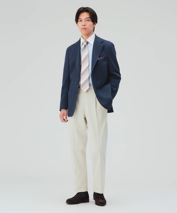【10%OFFクーポン対象】ハニカム ジャージー 3ボタン ジャケット [H:178cm C:87 W:72 H:86 Size:L]