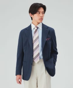 【10%OFFクーポン対象】ハニカム ジャージー 3ボタン ジャケット