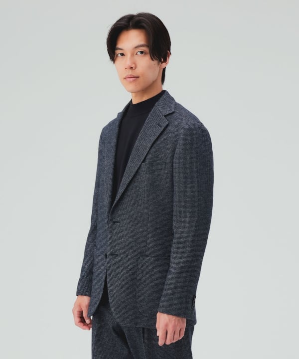 千鳥柄 ジャージ ジャケット（セットアップ対応） [H:178cm C:87 W:72 H:86 Size:L]