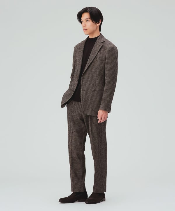 千鳥柄 ジャージ ジャケット（セットアップ対応） [H:178cm C:87 W:72 H:86 Size:L]