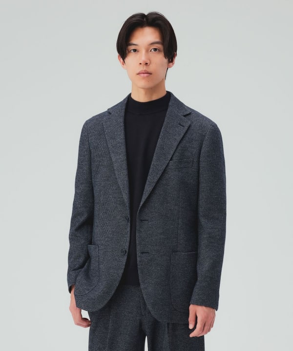 千鳥柄 ジャージ ジャケット（セットアップ対応） [H:178cm C:87 W:72 H:86 Size:L]