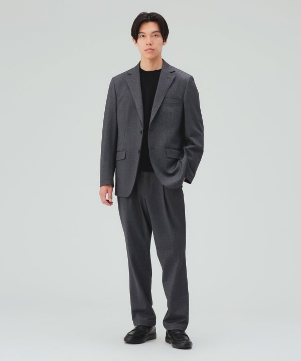 【10%OFFクーポン対象】裏起毛 テーラード ジャケット（セットアップ対応） [H:178cm C:87 W:72 H:86 Size:L]