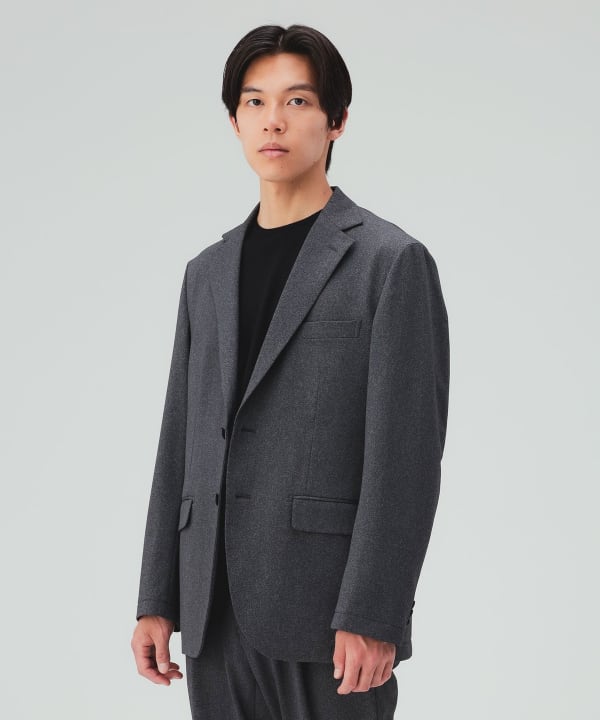 【10%OFFクーポン対象】裏起毛 テーラード ジャケット（セットアップ対応） [H:178cm C:87 W:72 H:86 Size:L]