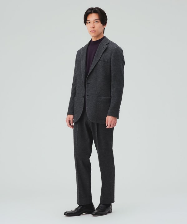 【10%OFFクーポン対象】ウール ジャージ ジャケット（セットアップ対応） [H:178cm C:87 W:72 H:86 Size:L]