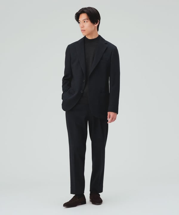 【10%OFFクーポン対象】ウール ジャージ ジャケット（セットアップ対応） [H:178cm C:87 W:72 H:86 Size:L]