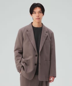起毛 ポンチ リラックス 2ボタン ジャケット（セットアップ対応）