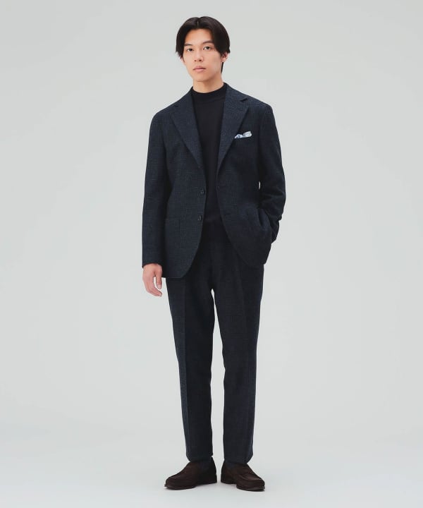【10%OFFクーポン対象】フランネル 3ボタン ジャケット（セットアップ対応） [H:178cm C:87 W:72 H:86 Size:L]