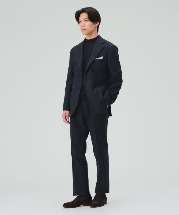 【10%OFFクーポン対象】フランネル 3ボタン ジャケット（セットアップ対応） [H:178cm C:87 W:72 H:86 Size:L]