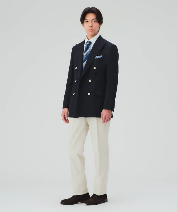 【10%OFFクーポン対象】サルトリアライン ウール ダブルブレザー [H:178cm C:87 W:72 H:86 Size:L]