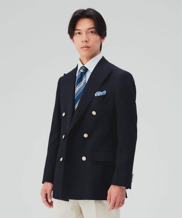 【10%OFFクーポン対象】サルトリアライン ウール ダブルブレザー [H:178cm C:87 W:72 H:86 Size:L]