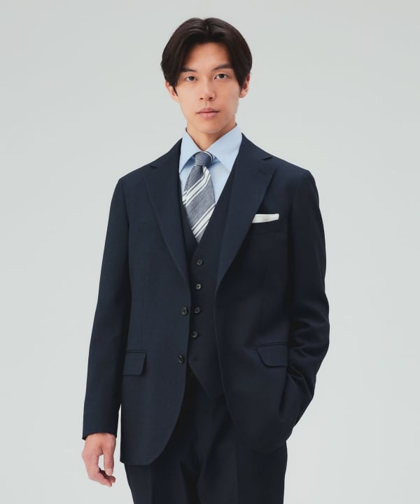 【10%OFFクーポン対象】ピンヘッド トラベル 2ボタン ジャケット（セットアップ対応） [H:178cm C:87 W:72 H:86 Size:L]