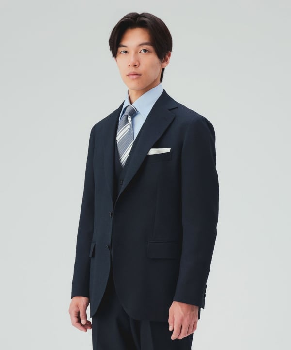【10%OFFクーポン対象】ピンヘッド トラベル 2ボタン ジャケット（セットアップ対応） [H:178cm C:87 W:72 H:86 Size:L]