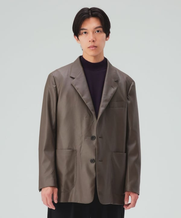 フェイクレザー ジャケット [H:178cm C:87 W:72 H:86 Size:L]