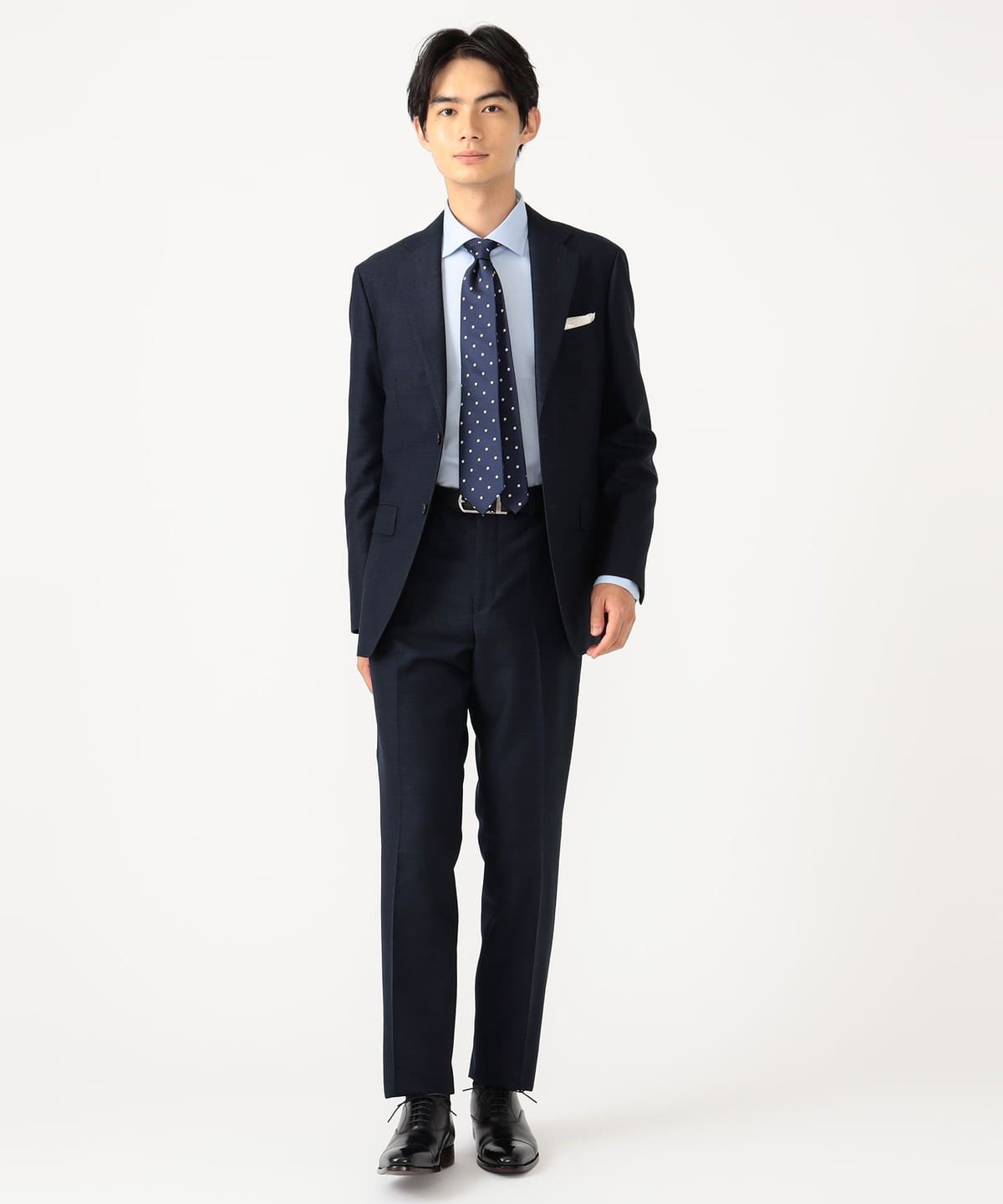 [Outlet] BEAMS HEART / Navy Solid 2 Button Suit