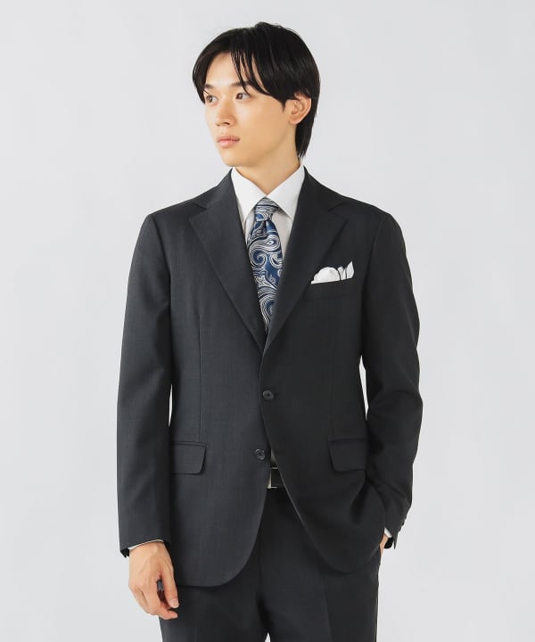 BEAMS スーツ Mサイズ 黒 ベージュ※ボタン欠けアリ BEAMS スーツ Mサイズ 黒 ベージュ※ボタン欠けアリ BEAMS スーツ