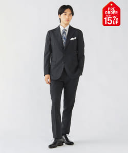 【+15%ポイントUP】ベーシック ソリッド 3ボタン スーツ（XS～XXL・セットアイテム）