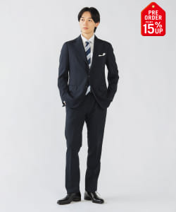 【+15%ポイントUP】ベーシック ソリッド 3ボタン スーツ（XS～XXL・セットアイテム）
