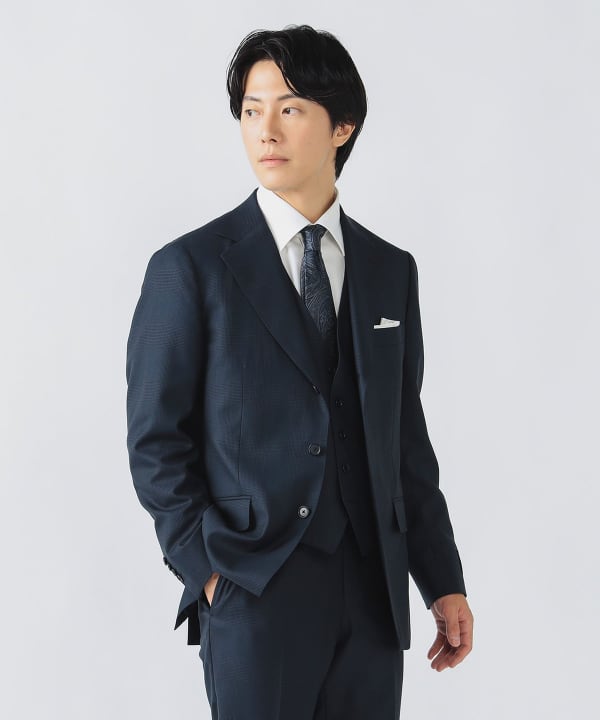 BEAMS HEART（ビームス ハート）130's グレンチェック 3ボタン 3ピース