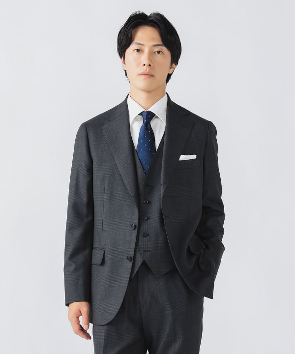 BEAMS HEART（ビームス ハート）130's グレンチェック 3ボタン 3ピース