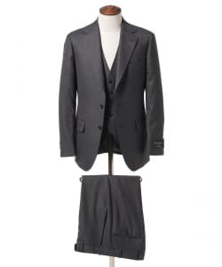 130's グレンチェック 3ボタン 3ピーススーツ 25FW（S～XXL・セットアイテム）
