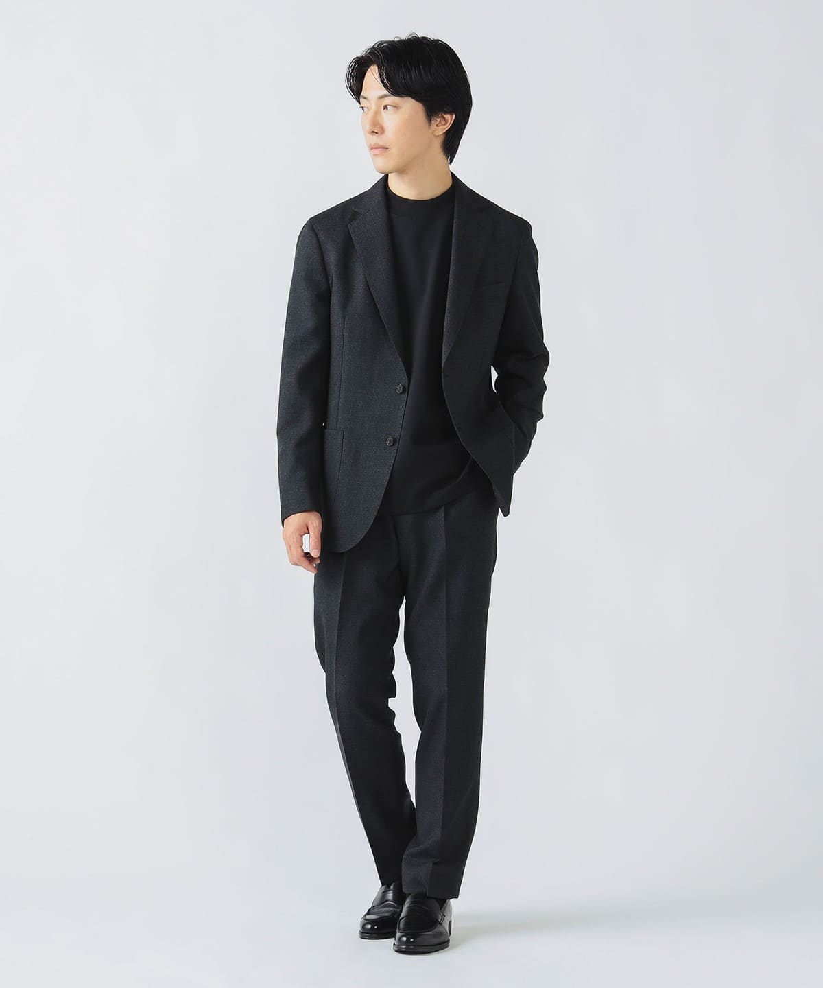 ウォッシャブルウール イージー スーツ スーツ・ネクタイ MEN GREY S