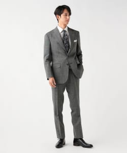 強撚 ピンヘッド 3ボタン スーツ