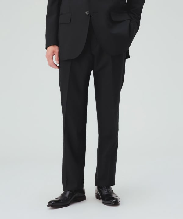 【10%OFFクーポン対象】ウール混 ベーシック ソリッド 3ボタン スーツ [H:178cm C:87 W:72 H:86 Size:L]